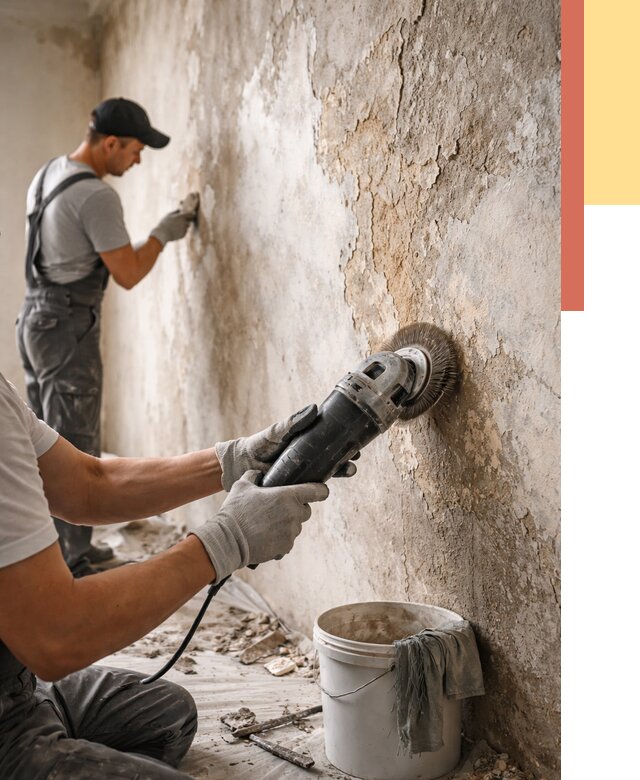 Снятие и удаление краски со стен в Кандалакше от 2122 руб. — ОТДЕЛОЧНИК-Кнд