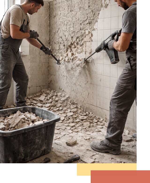 Демонтаж плитки со стен в Кандалакше быстро и аккуратно