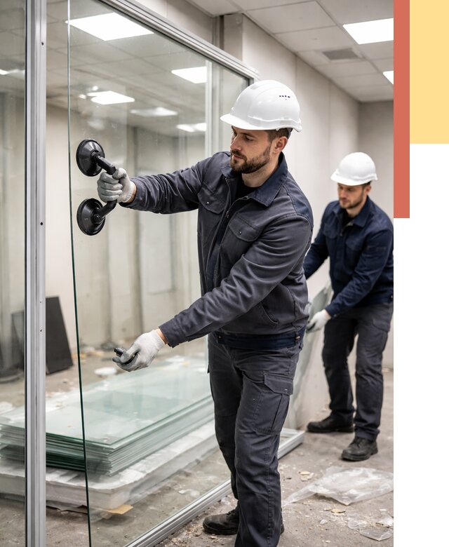 Демонтаж стеклянных перегородок в Кандалакше от 3233 руб. — быстро и недорого | ОТДЕЛОЧНИК-Кнд