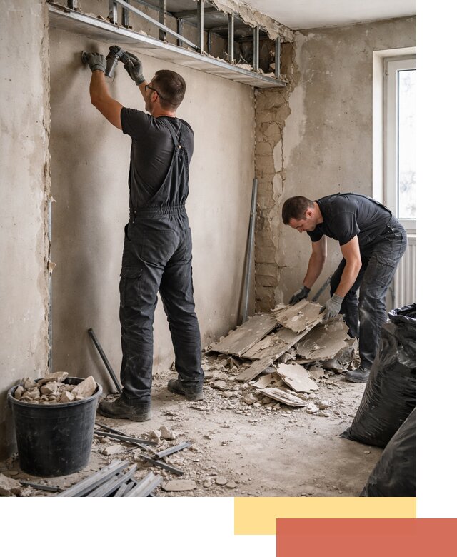 Демонтаж короба из гипсокартона в Кандалакше быстро и аккуратно