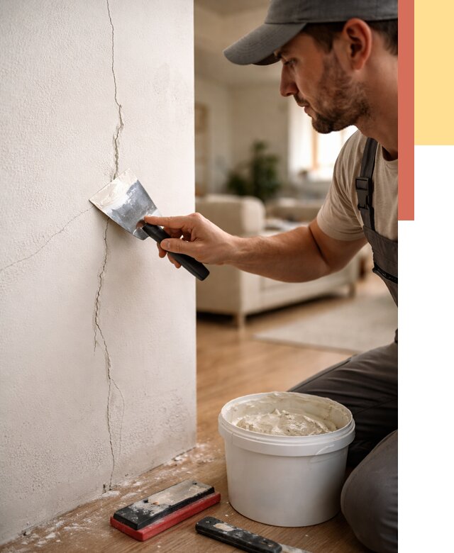 Заделка трещин и сколов в Кандалакше от 2475 руб. — быстро и недорого | ОТДЕЛОЧНИК-Кнд