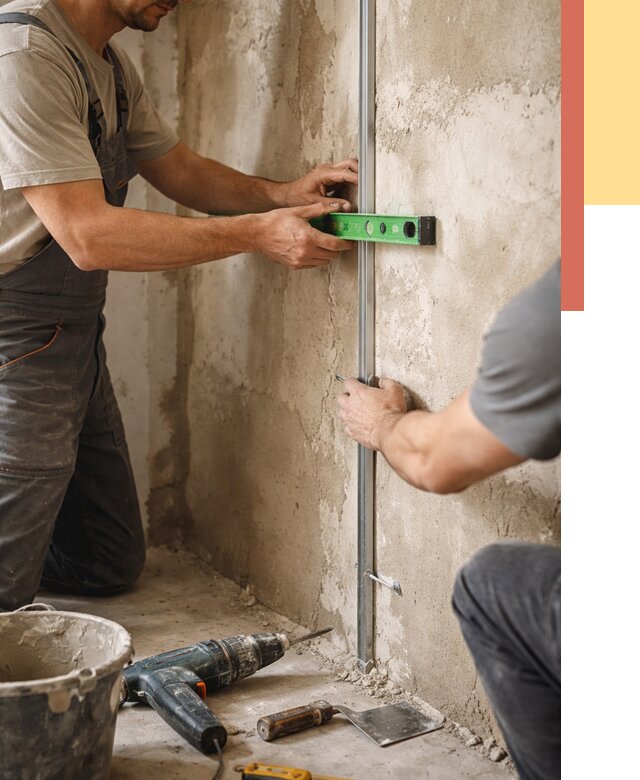 Установка штукатурных маяков в Кандалакше от 7072 руб. — быстро и недорого | ОТДЕЛОЧНИК-Кнд