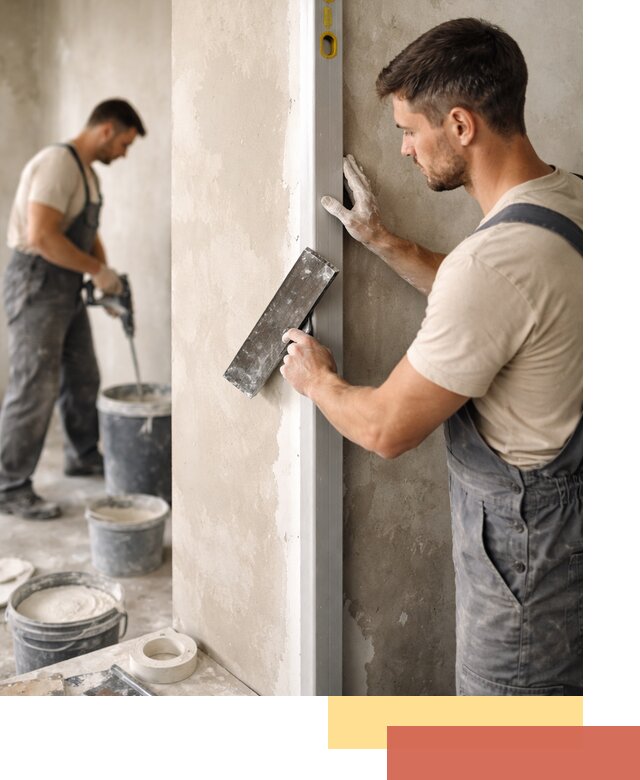 Выведение углов стен в Кандалакше: монтаж и оштукатуривание