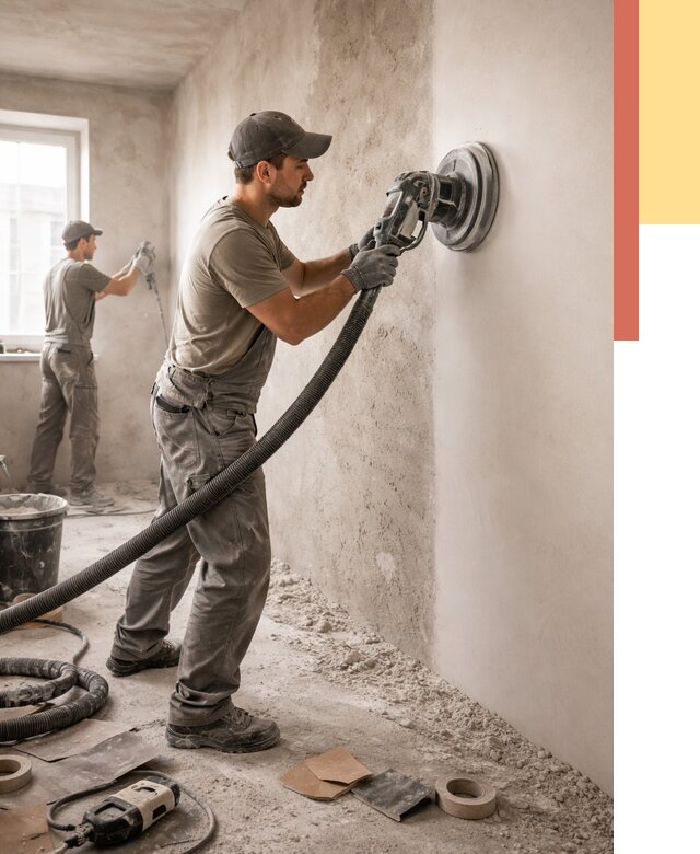 Шлифовка стен в Кандалакше от 1212 руб/м2 — быстро и недорого | ОТДЕЛОЧНИК-Кнд