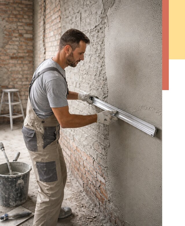 Штукатурка кирпичных стен в Кандалакше от 4546 руб/м2 — быстро и недорого | ОТДЕЛОЧНИК-Кнд