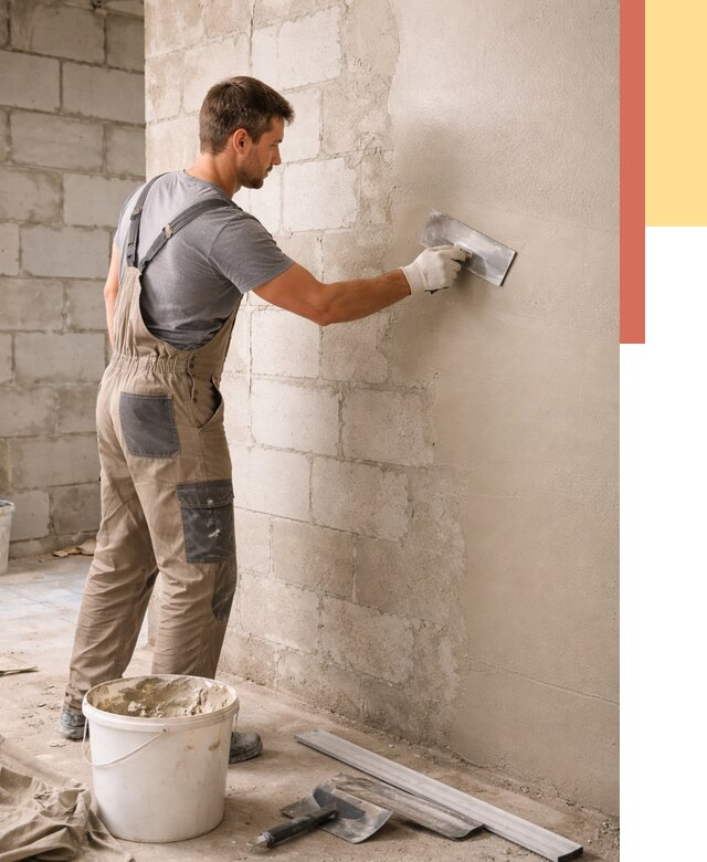 Штукатурка стен из газобетона в Кандалакше от 2122 руб./м2 — быстро и недорого | ОТДЕЛОЧНИК-Кнд