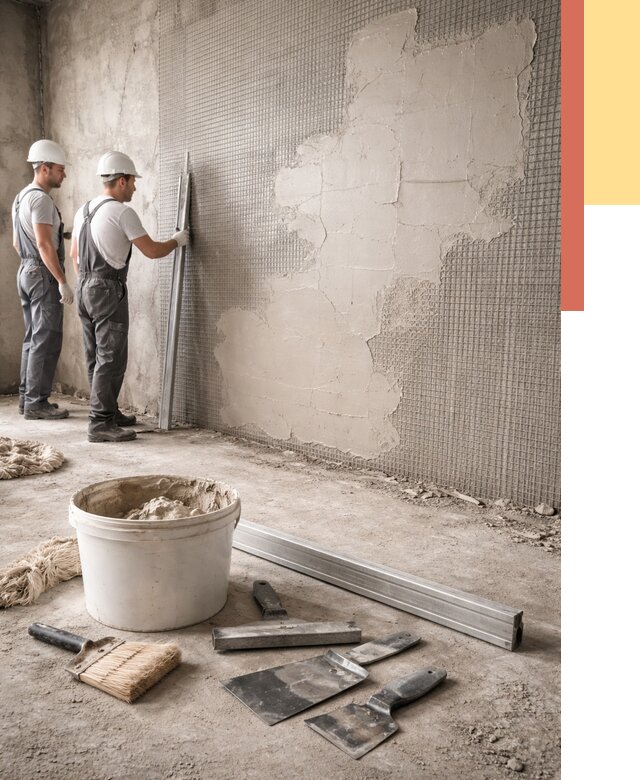 Штукатурка стен по сетке в Кандалакше от 5557 руб./м2 — быстро и недорого | ОТДЕЛОЧНИК-Кнд