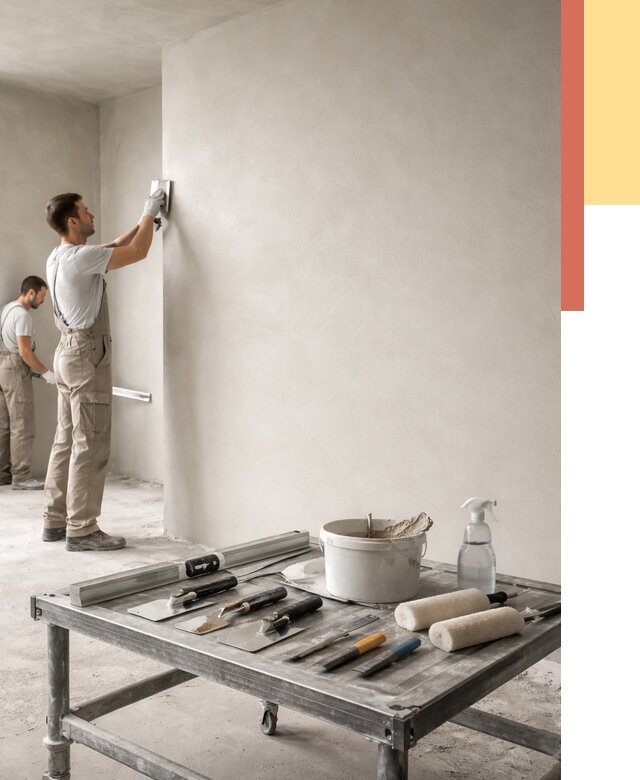 Штукатурка стен под покраску в Кандалакше от 4546 руб./м² — качественно и недорого | ОТДЕЛОЧНИК-Кнд