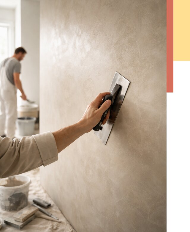 Венецианская штукатурка в Кандалакше от 3536 руб/м² — нанесение стен под ключ | ОТДЕЛОЧНИК-Кнд