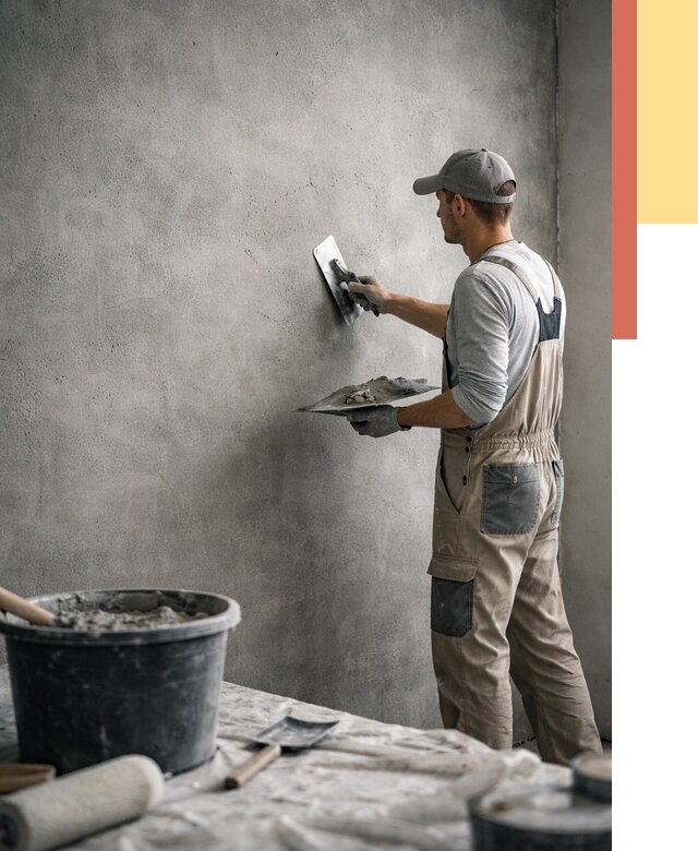 Декоративная штукатурка под бетон в Кандалакше от 2526 руб./м² — нанесение под ключ | ОТДЕЛОЧНИК-Кнд