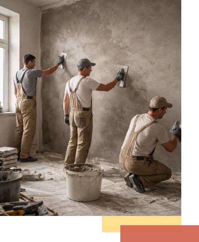Декоративная штукатурка под бетон в Кандалакше для стен и потолков