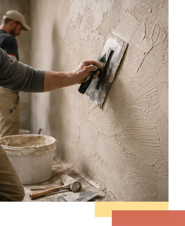 Фактурная штукатурка стен в Кандалакше — монтаж, отделка, реставрация