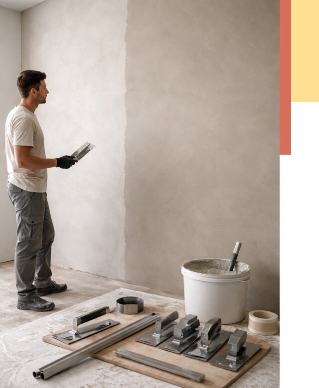 Нанесение микроцемента на стены в Кандалакше от 3233 руб./м2 под ключ | ОТДЕЛОЧНИК-Кнд