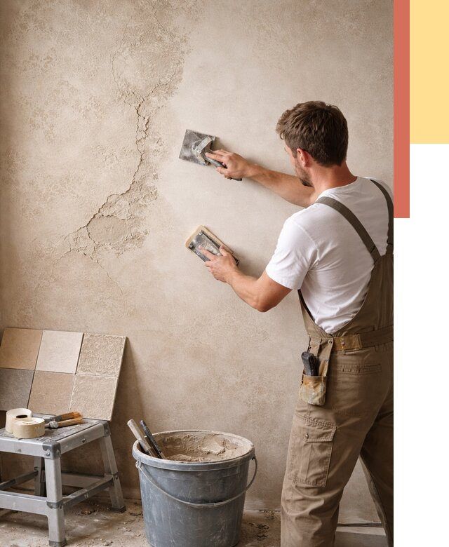 Ремонт декоративной штукатурки в Кандалакше от 4546 руб. под ключ | ОТДЕЛОЧНИК-Кнд