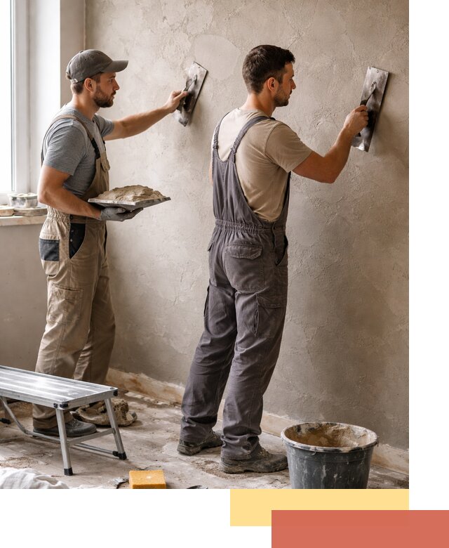 Ремонт декоративной штукатурки и восстановление фактуры в Кандалакше