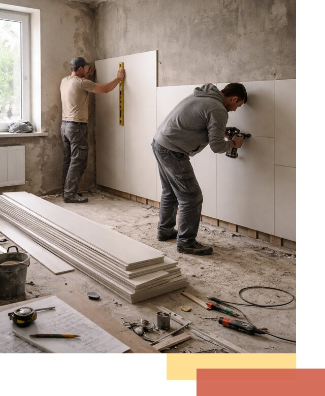 Монтаж ПВХ панелей на стены в Кандалакше качественно и быстро