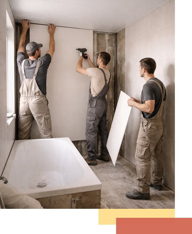 Отделка ванной панели ПВХ профессионально в Кандалакше