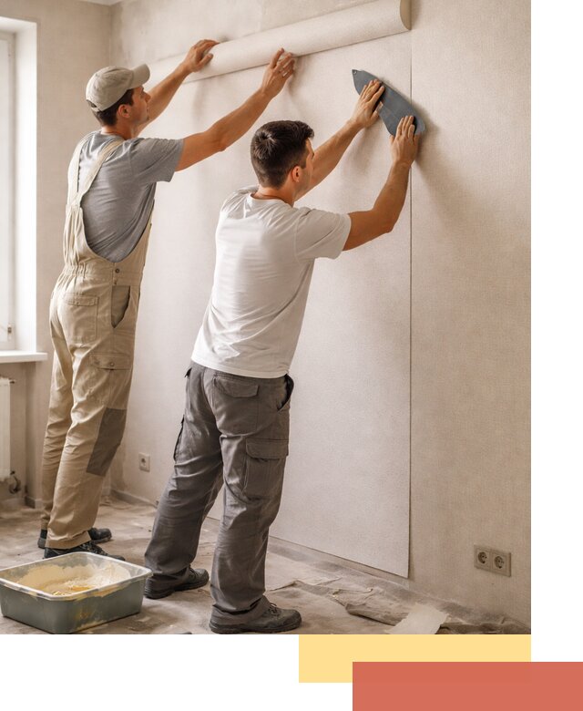 Поклейка виниловых обоев в Кандалакше профессионально и качественно