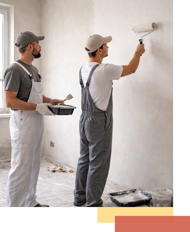 Покраска стен водоэмульсионной краской в Кандалакше