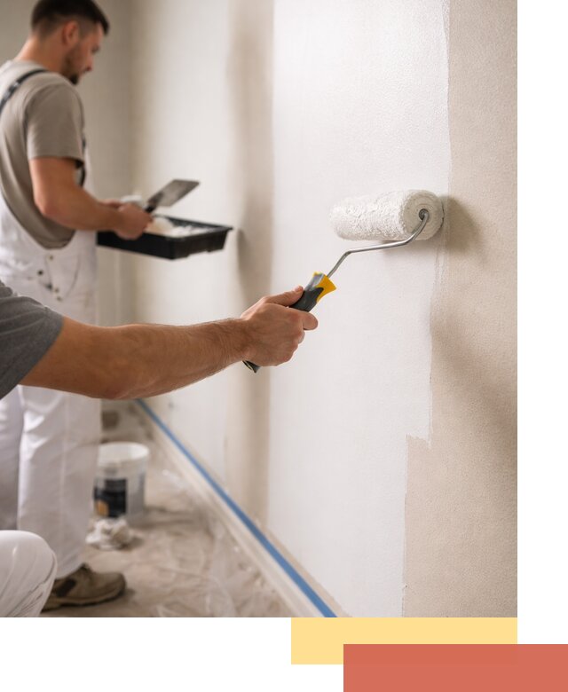 Покраска стен акриловой краской профессионально в Кандалакше