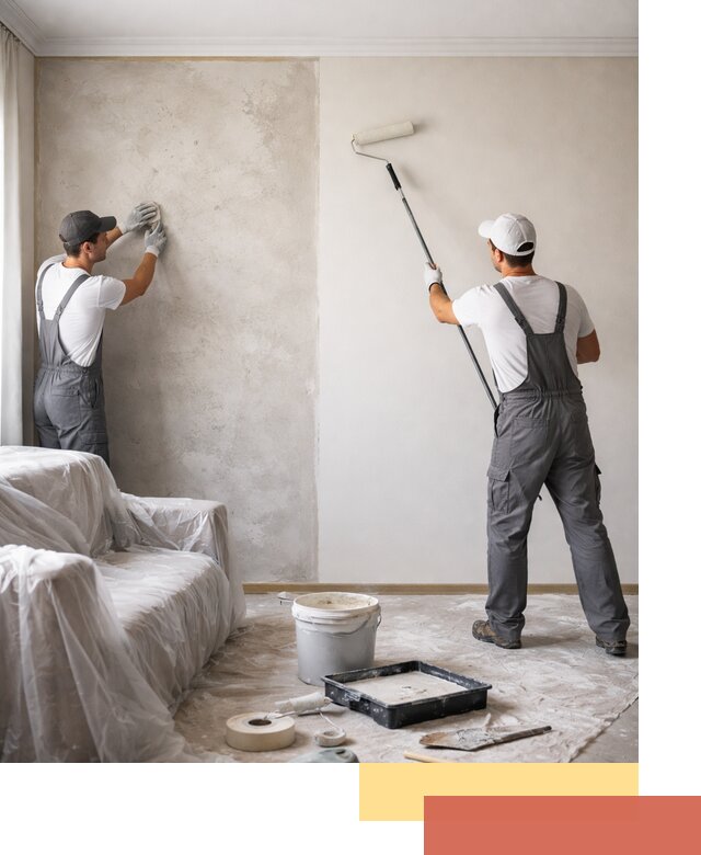 Покраска стен антивандальной краской в Кандалакше