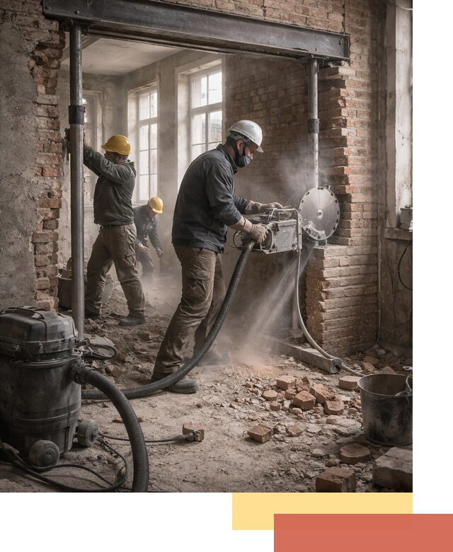 Прорезка проема в стене под дверной или оконный проем в Кандалакше