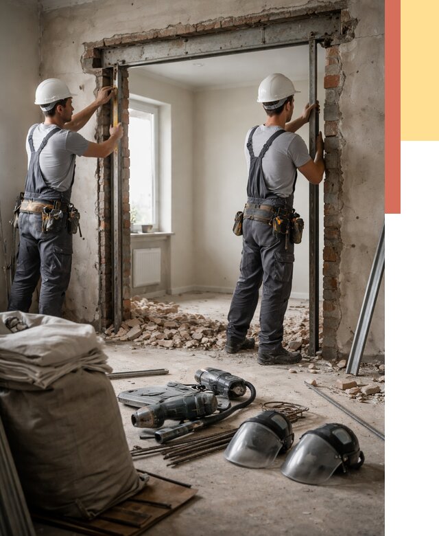 Расширение дверного проема в Кандалакше от 12629 руб. под ключ | ОТДЕЛОЧНИК-Кнд