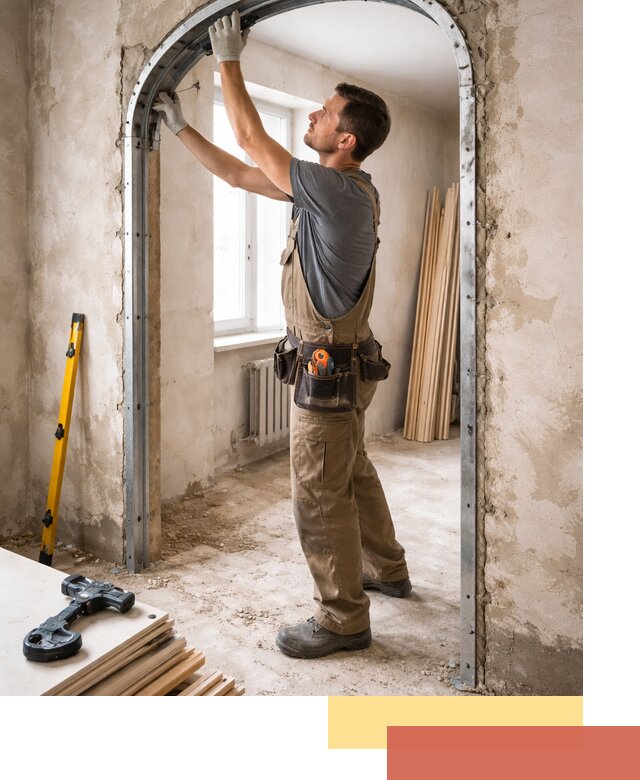 Устройство арочного проема в Кандалакше под ключ