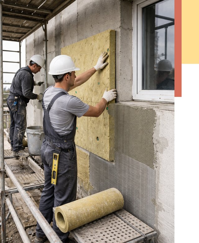 Утепление стен в Кандалакше от 4344 руб. под ключ — быстро и недорого | ОТДЕЛОЧНИК-Кнд