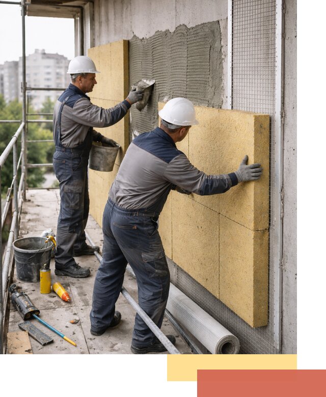 Утепление стен зданий и домов в Кандалакше качественно и надежно