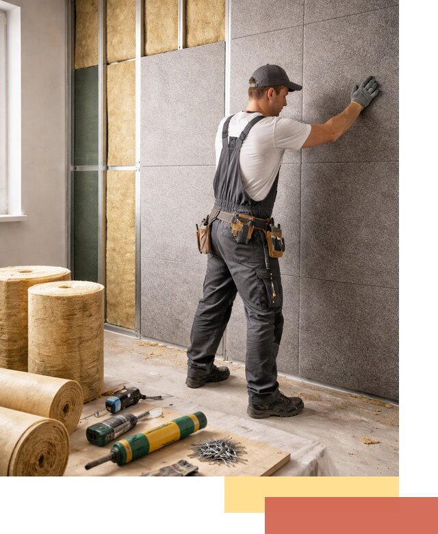 Профессиональная шумоизоляция стен в Кандалакше для квартиры и офиса