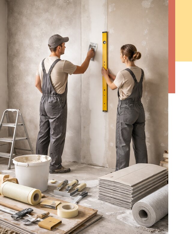 Отделка стен в Кандалакше от 1515 руб/м² — недорого, быстро, под ключ | ОТДЕЛОЧНИК-Кнд