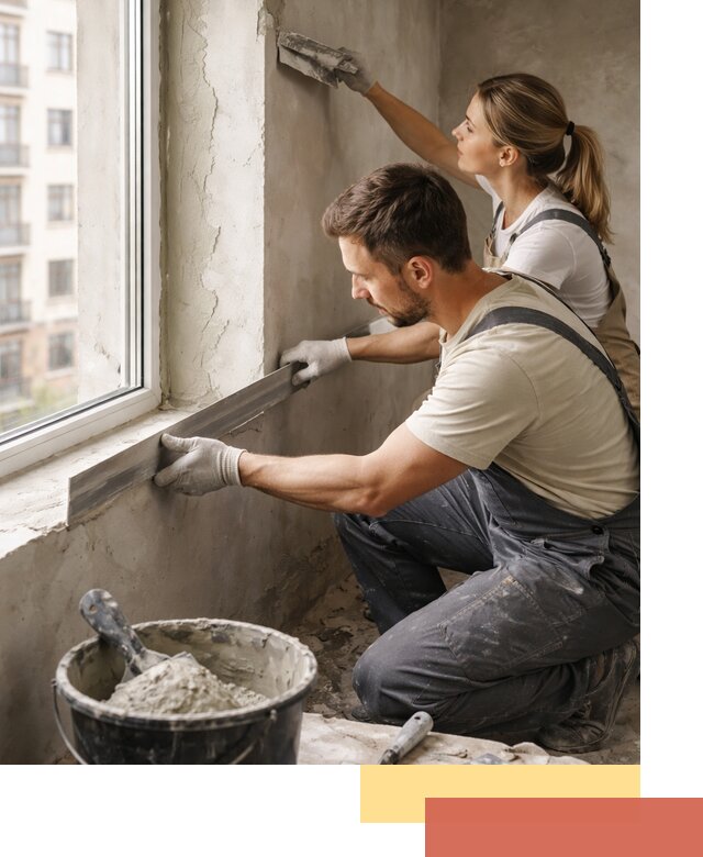 Штукатурка откосов дверей и окон профессионально в Кандалакше