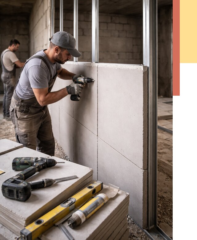 Кладка влагостойких перегородок ПГП в Кандалакше от 1212 руб. под ключ | ОТДЕЛОЧНИК-Кнд