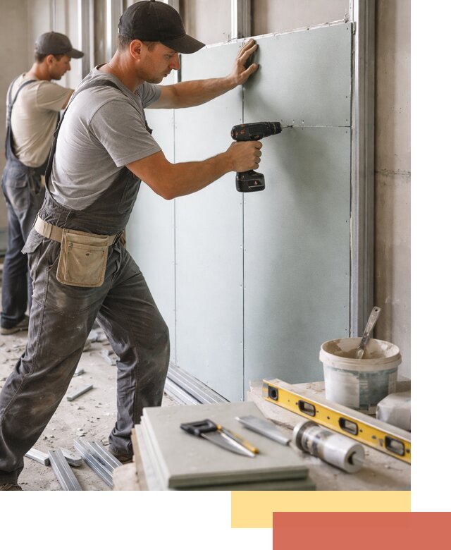 Кладка влагостойких перегородок ПГП в Кандалакше