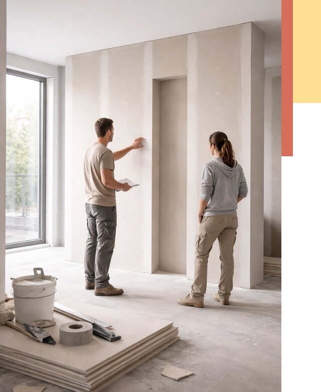 Зонирующая перегородка из гипсокартона в Кандалакше от 2829 руб. под ключ | ОТДЕЛОЧНИК-Кнд