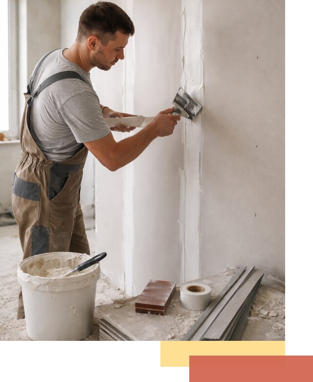 Шпаклевка перегородок из гипсокартона в Кандалакше качественно и быстро