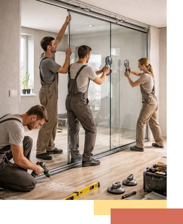 Изготовление стеклянных перегородок на заказ в Кандалакше