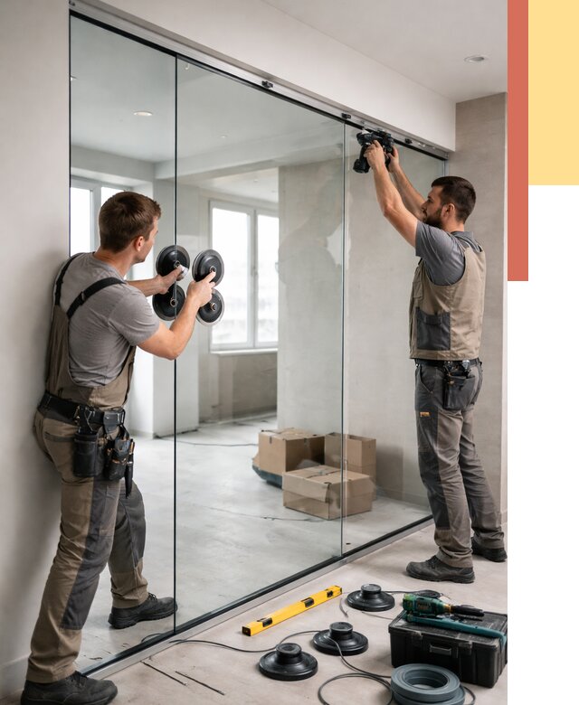 Монтаж стеклянных перегородок в Кандалакше от 6567 руб. | ОТДЕЛОЧНИК-Кнд