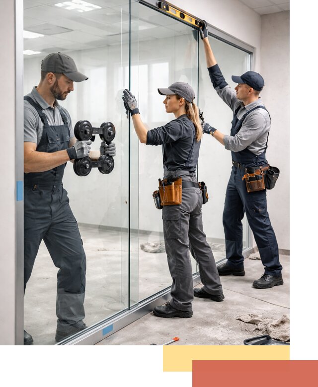 Профессиональный монтаж стеклянных перегородок в Кандалакше