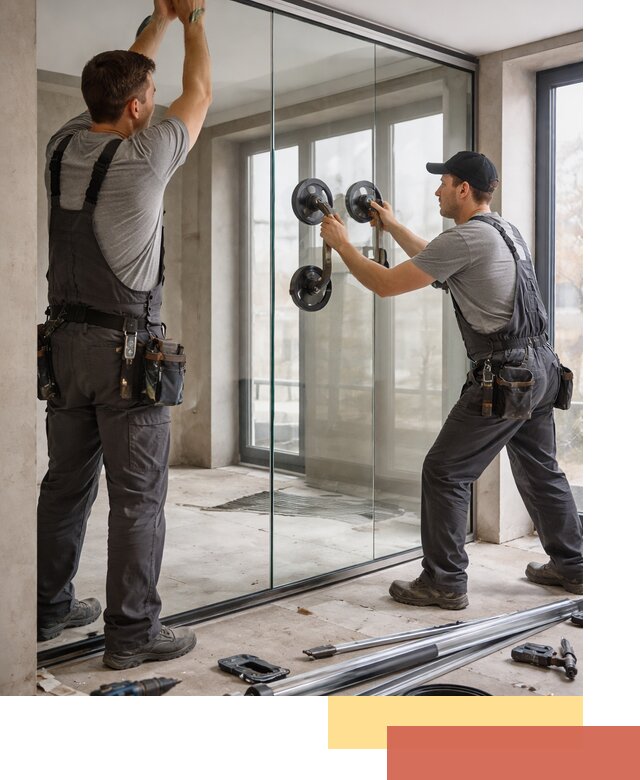 Цельностеклянные перегородки под ключ в Кандалакше