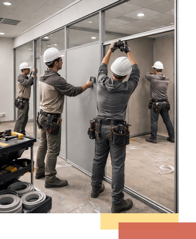 Мобильные офисные перегородки под ключ в Кандалакше