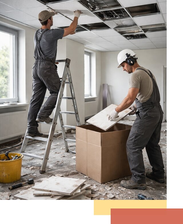 Демонтаж потолочной плитки в Кандалакше быстро и аккуратно