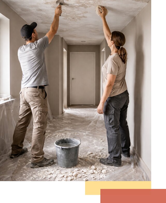 Удаление побелки с потолка в Кандалакше — быстро и аккуратно