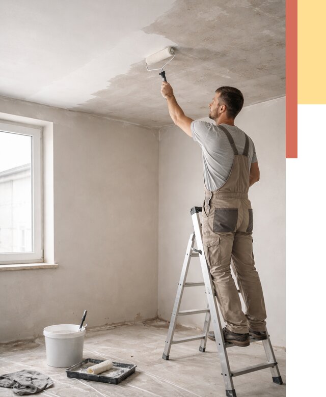 Грунтовка потолка в Кандалакше от 2526 руб. — быстро и недорого | ОТДЕЛОЧНИК-Кнд