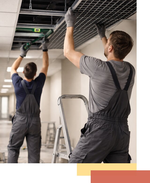 Монтаж потолка Грильято в Кандалакше: установка под ключ качественно