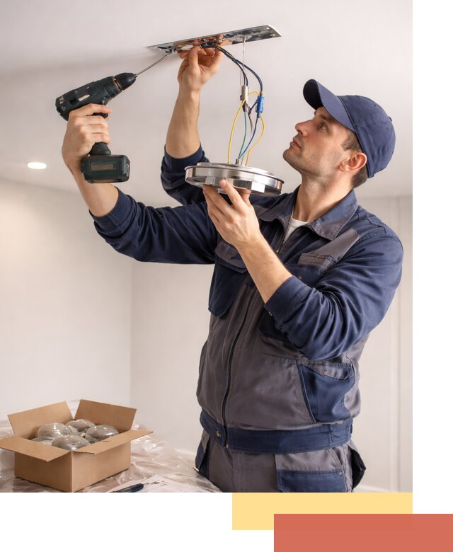 Установка люстры в натяжной потолок в Кандалакше