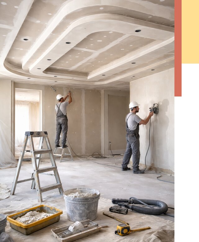 Многоуровневый потолок из гипсокартона в Кандалакше от 758 руб. под ключ | ОТДЕЛОЧНИК-Кнд