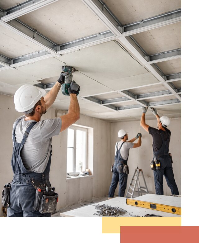 Кессонный потолок из гипсокартона под ключ в Кандалакше