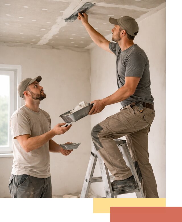 Шпаклевка потолка из гипсокартона в Кандалакше качественно и быстро